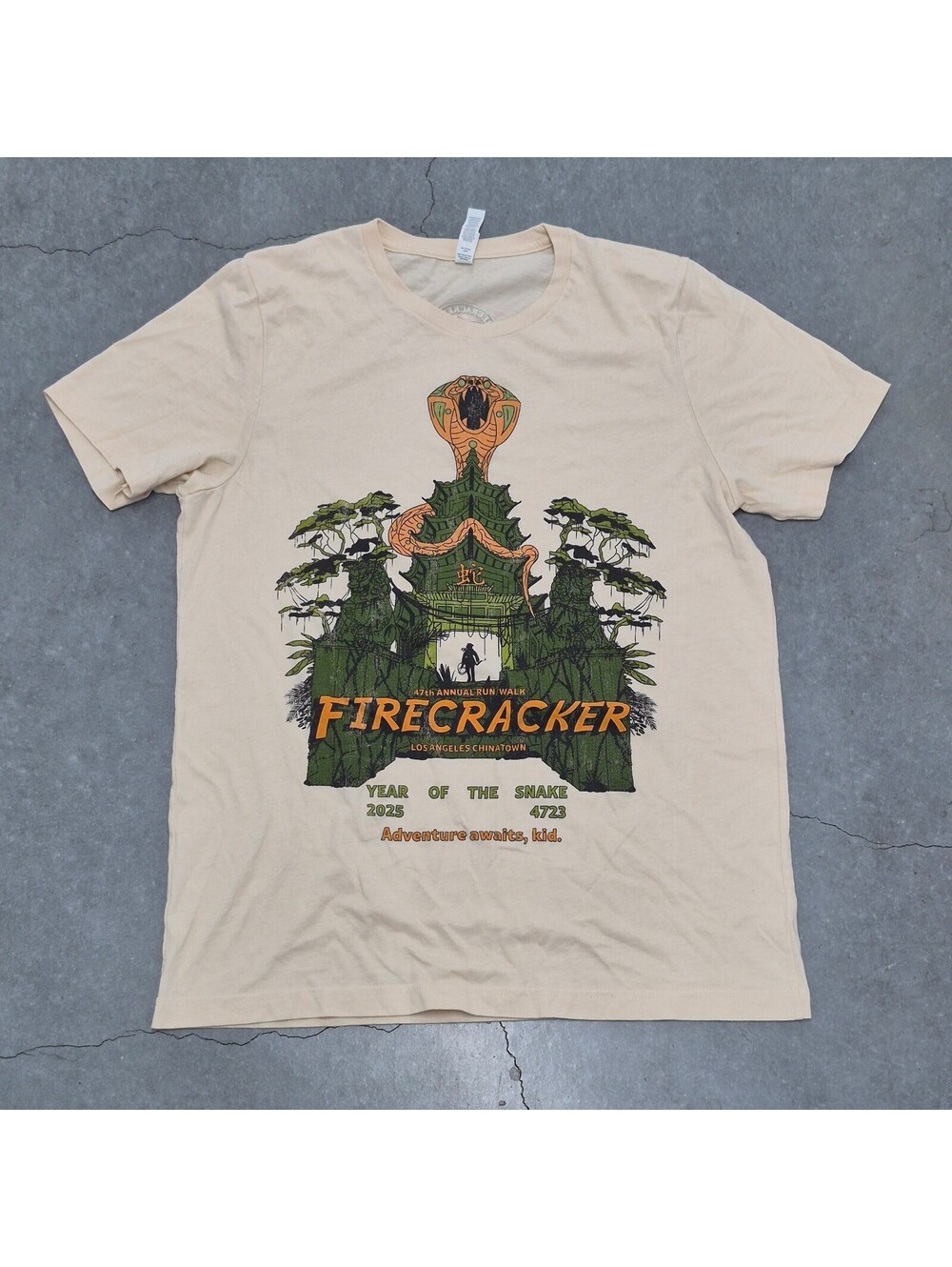 Bella + Canvas Firecracker 10K Walk Chinatown T Shirt